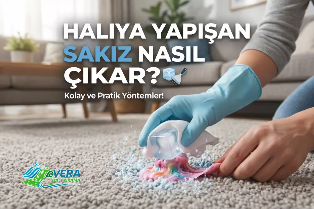 Halıya Yapışan Sakız Nasıl Çıkar?